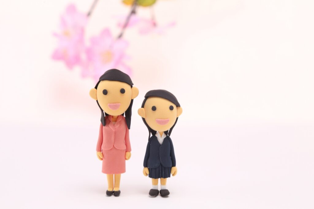 クレイアートママと女の子