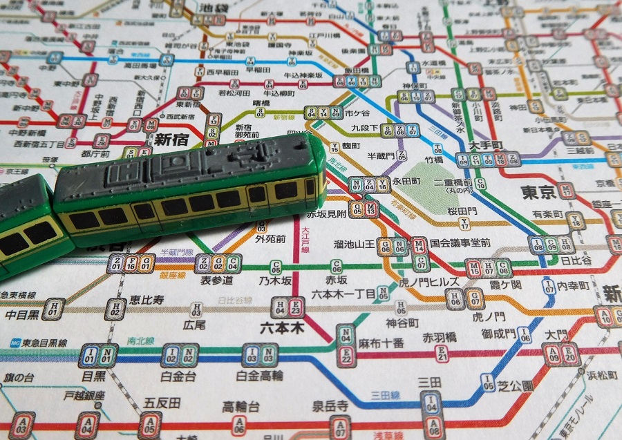 鉄道地図の写真