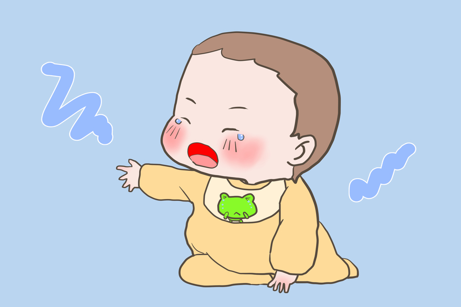 泣く赤ちゃんのイラスト