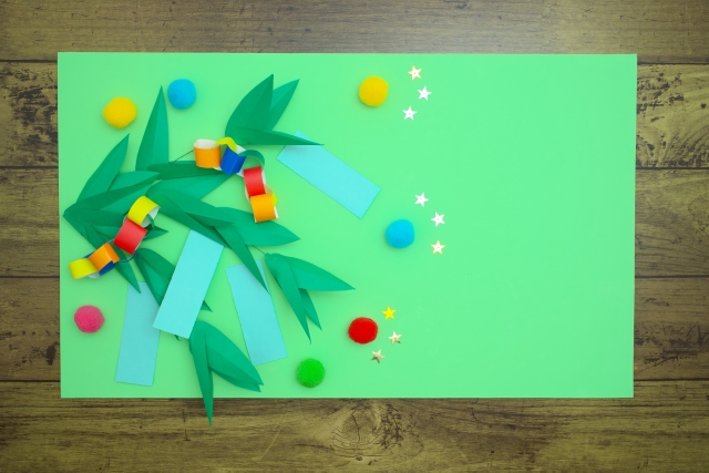 【5〜6歳】折り紙や色紙で作る七夕飾り