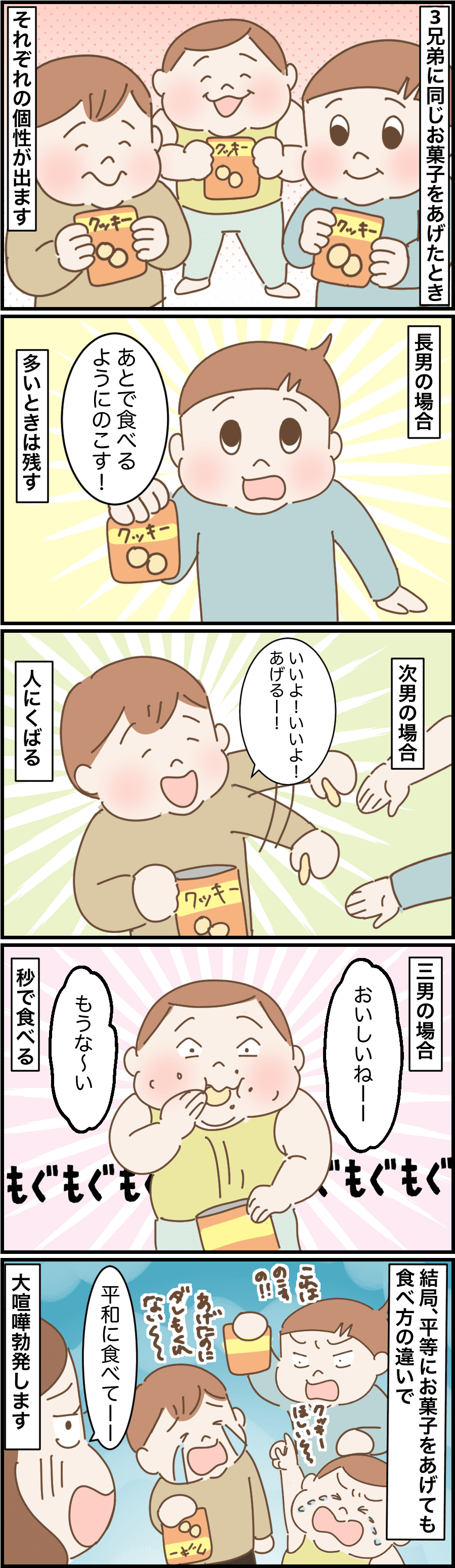 お菓子大戦争マンガ