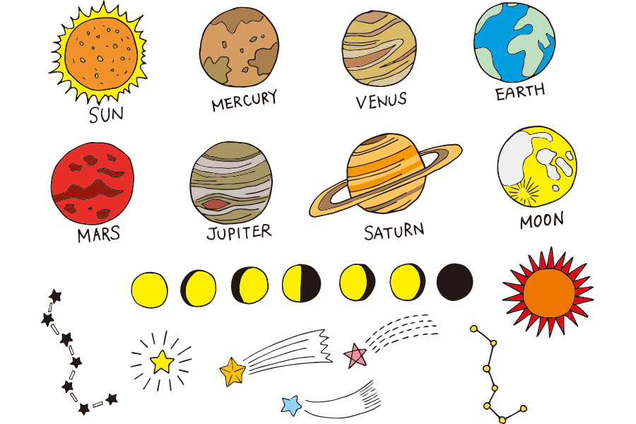 太陽系の絵
