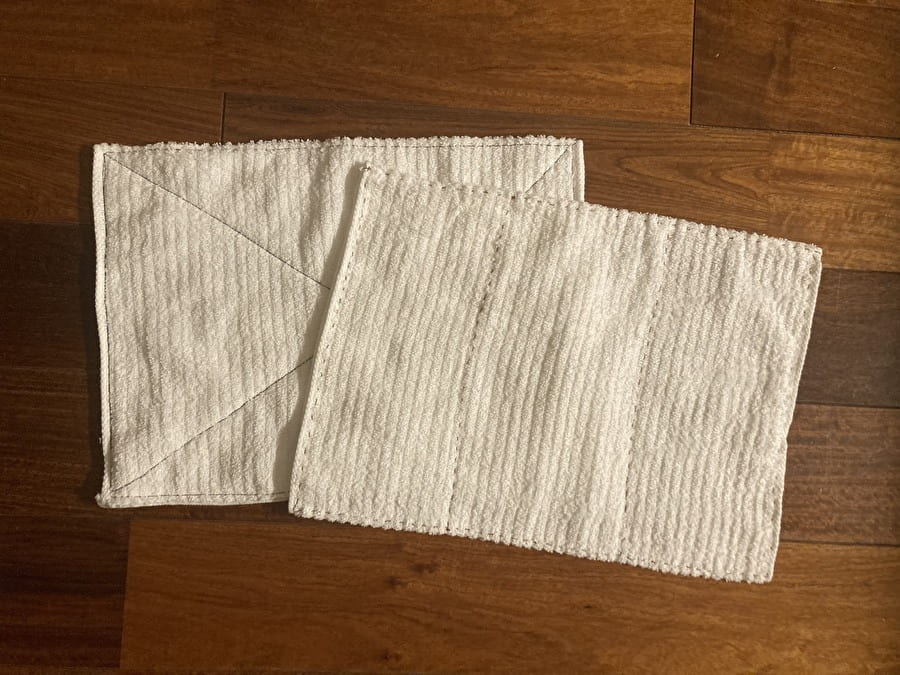 2枚の雑巾